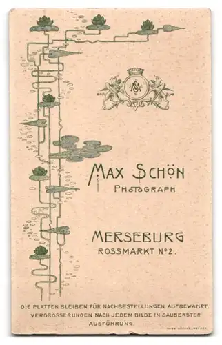 Fotografie Max Schön, Merseburg, Portrait Herr mit Bart und Brille