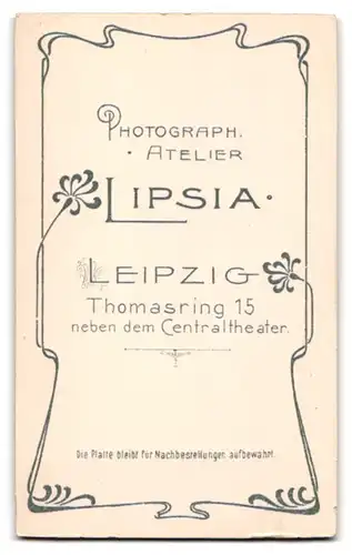 Fotografie Atelier Lipsia, Leipzig, Portrait halbwüchsiger Knabe und junge Dame