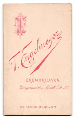 Fotografie T. Engelmeyer, Bremerhaven, Portrait bürgerliches Paar in eleganter Kleidung