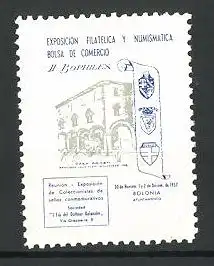 Reklamemarke Bolonia, Exposicion Filatelica y Numisatica Bolsa de Comercio 1957, Il Bophilex, Casa Aricati