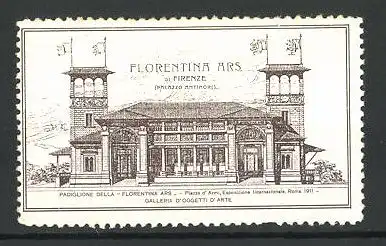 Reklamemarke Rom-Roma, Esposizione Internazionale 1911, Palazzo Antinori