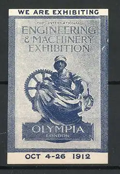 Reklamemarke London, Engineering & Machinery Exhibition 1912