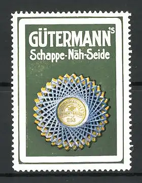 Reklamemarke Gütermann's Schappe-Näh-Seide, Nähgarn