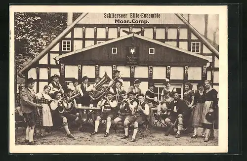 AK Düsseldorf, Musikanten in traditionallen Trachten