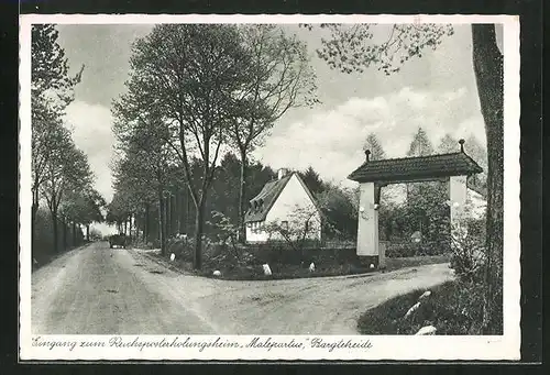 AK Bargteheide, Eingang zur Reichsposterholungsheim Malepartus