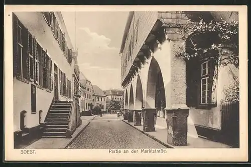 AK Soest, Partie an der Marktstrasse