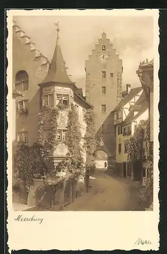 AK Meersburg, Strassenpartie am Gasthaus zum Bären