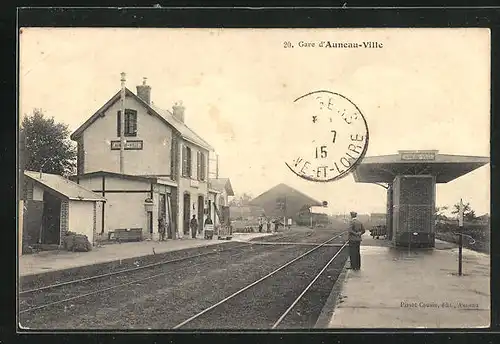 AK Auneau-Ville, La Gare