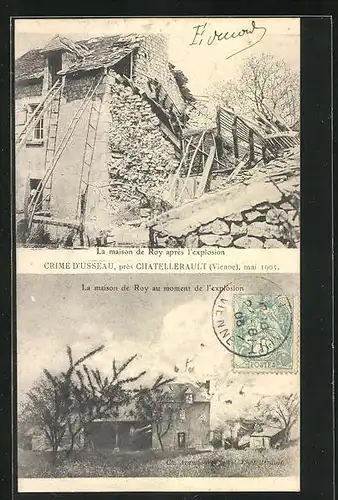 AK Usseau, Crime d`Usseau, mai 1905, La maison de Roy