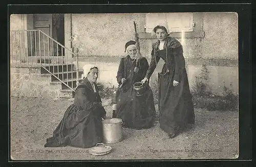 AK Cantal, Une Laitière des Environs d`Aurillac, Milchfrau mit Kanne