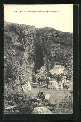 AK Solutré, Exploitation de la Carrière de Marbre, Steinbruch