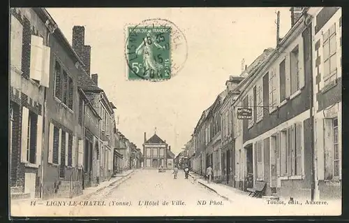 AK Ligny-le-Chatel, L`Hôtel de Ville