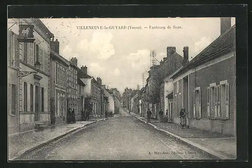 AK Villeneuve-la-Guyard, Faubourg de Sens