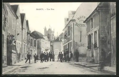 AK Irancy, Une Rue, Strassenpartie