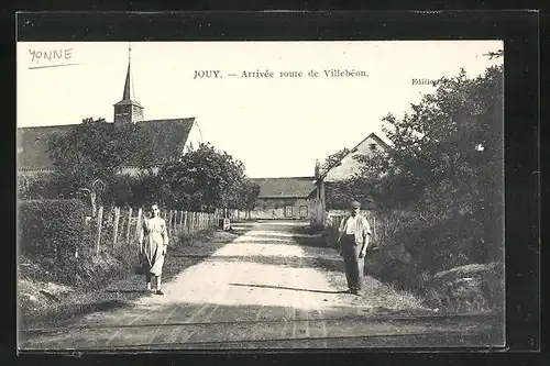 AK Jouy, Arrivé route de Villebéon