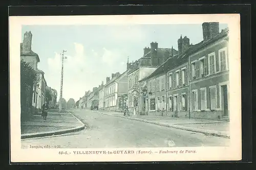AK Villeneuve-la-Guyard, Faubourg de Paris
