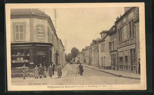AK Villeneuve-la-Guyard, Faubourg de Sens