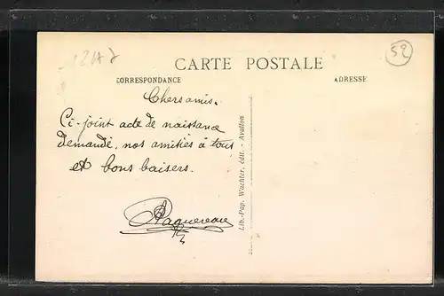 AK Vassy, La Grande-Rue