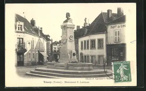 AK Toucy, Monument P. Larousse