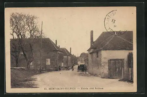 AK Mont-Saint-Sulpice, Entrée côté Brienon