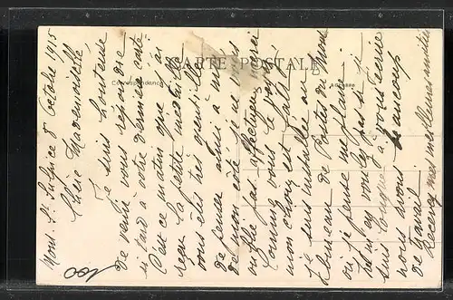 AK Mont-Saint-Sulpice, Le Marché, La Poste