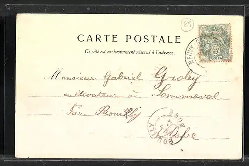 AK Neuvy-Sautour, Les bord du Créanton, à Boulay-les-Belles-Fontaines