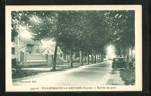 AK Villeneuve-la-Guyard, Entrée du pays