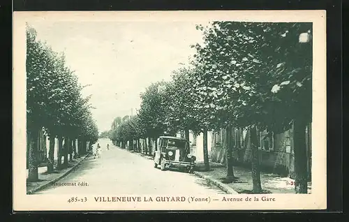 AK Villeneuve-la-Guyard, Avenue de la Gare