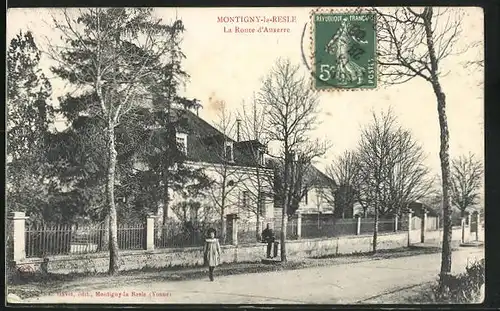 AK Montigny-la-Resle, La Route d`Auxerre