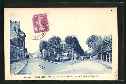 AK Villeneuve-la-Guyard, La Fontaine Regnoult