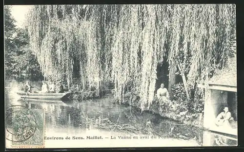 AK Maillot, La Vanne en aval du Pont