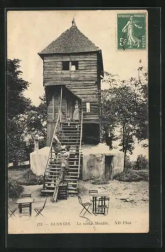 AK Sannois, Le vieux Moulin, Windmühle