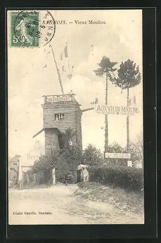 AK Sannois, Vieux Moulins, Windmühle