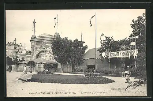 AK Auxerre, Exposition Nationale 1908, Exposition d`Horticulture