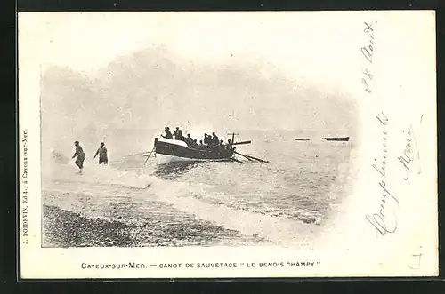 AK Cayeux-sur-Mer, Canot de Sauvetage Le Benois Champy, Seenotrettung