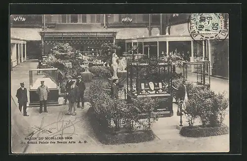 AK Paris, Ausstellung 1905, Besucher im Salon du Mobilier