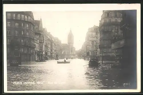 AK Paris, Inonde 1910, Rue de Lyon