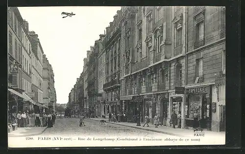 AK Paris, Rue de Longchamp, Strassenpartie
