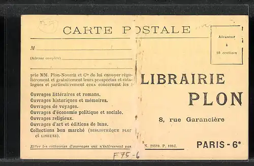 AK Paris, Imprimerie Plon, 8, rue Garancière, Ateliers de clicherie et de fonderie