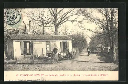AK Draveil, Forêt de Sénart, Poste des Gardes no. 6...