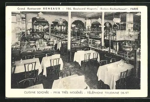 AK Paris, Grand Restaurant Reneaux, 166, Boulevard Magenta