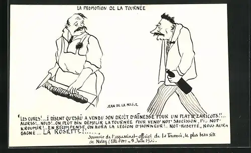 AK Nolay, La Promotion de la Tournee, 1933