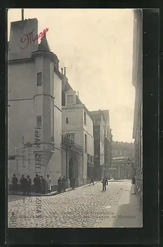 AK Paris, Rue Hautefeuille, Medecine