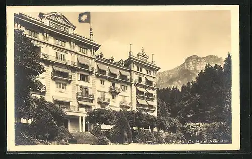 Foto-AK Axenstein, Ansicht vom Grand-Hôtel