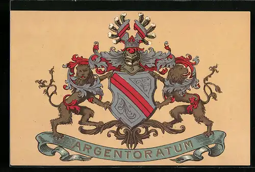 Künstler-AK Strassburg i /E., Stadtwappen