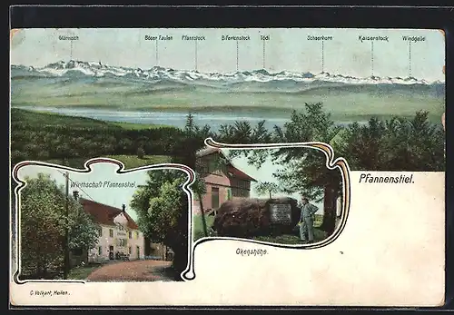 AK Pfannenstiel, Wirtschaft, Okenshöhe und Panorama