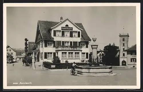 AK Amriswil, Am Gasthaus & Metzgerei z. Ochsen