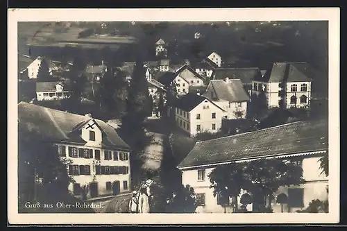 AK Oberrohrdorf, Ortsansicht aus der Vogelschau