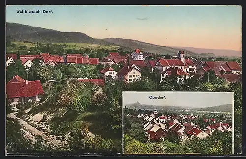 AK Schinznach-Dorf, Teilansicht, Blick aufs Oberdorf