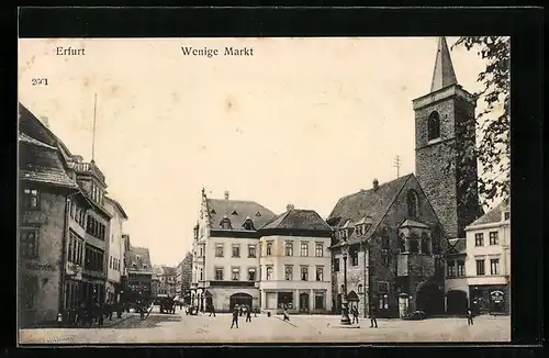 AK Erfurt, Wenige Markt mit Kirche